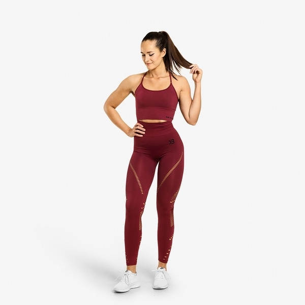 Better Bodies Legíny Waverly Sangria Red - 3
