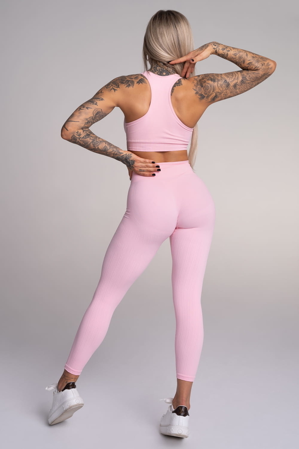 Gym Glamour Legíny Push Up Candy Pink, S - 3