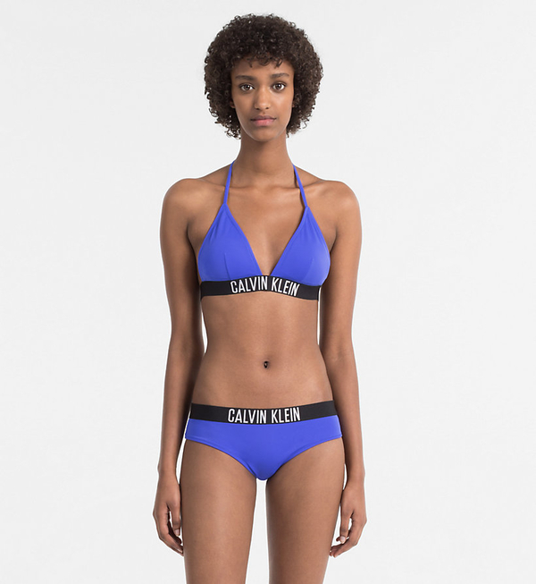 Calvin Klein Plavky Bikini Intense Power Modré Spodní Diel, S - 3