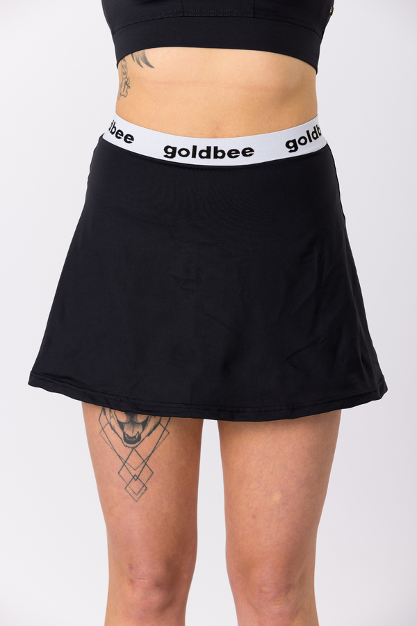 GoldBee Tenisová Sukňa Logo Black, XS - 3