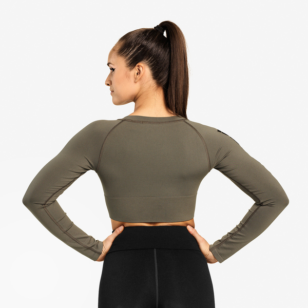 Better Bodies Crop-top Bowery Washed Green, M - 3