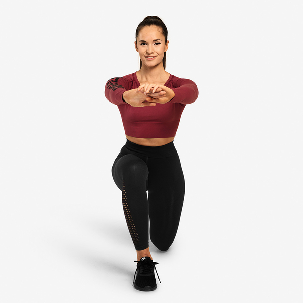 Better Bodies Crop-top Bowery Sangria Red, XS - 3
