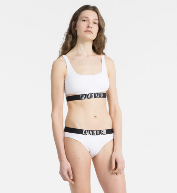 Calvin Klein Plavky Classic Bikini Biele Spodní Diel - 3