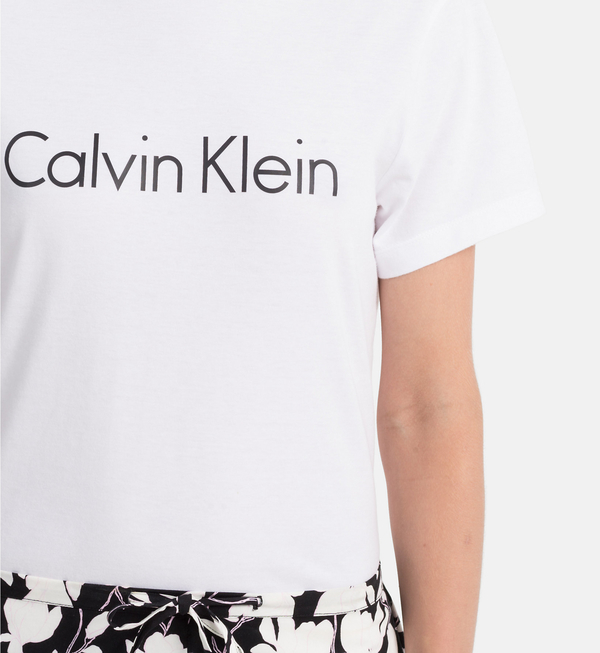 Calvin Klein Dámské Tričko Logo Biele, L - 3