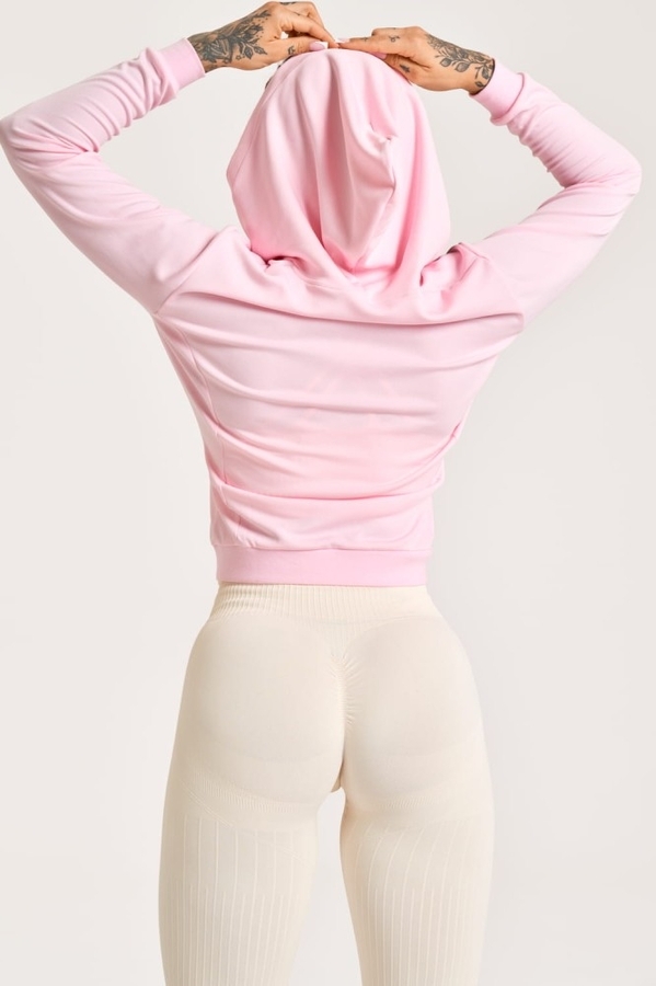 Gym Glamour Mikina Na Zips Candy Pink, XS - 3