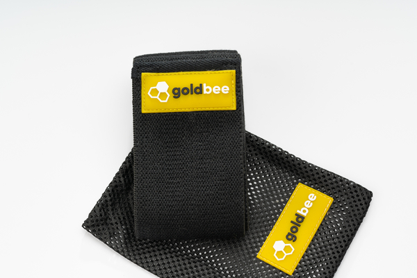 GoldBee Textilná Odporová Guma - Čierná, S - 3