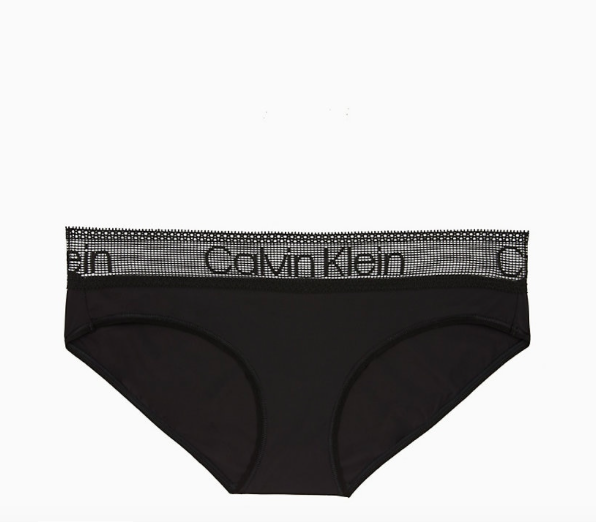 Calvin Klein Kalhotky Logo Lace Black, L - 4