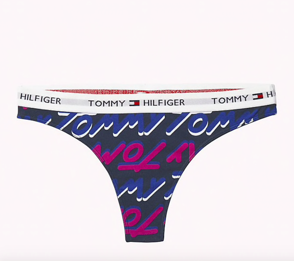 Tommy Hilfiger Tanga Lettering Blue - 4