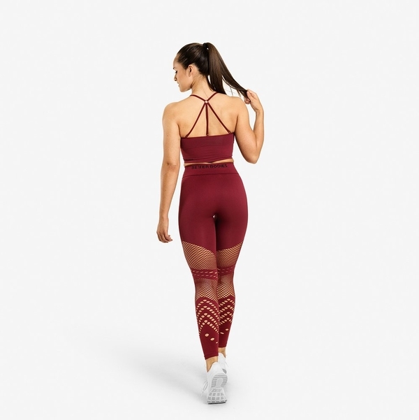 Better Bodies Legíny Waverly Sangria Red - 4
