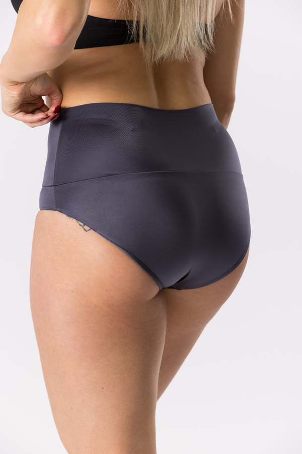 GoldBee Swimwear Drawstring Panties Dark Grey, XL - 4