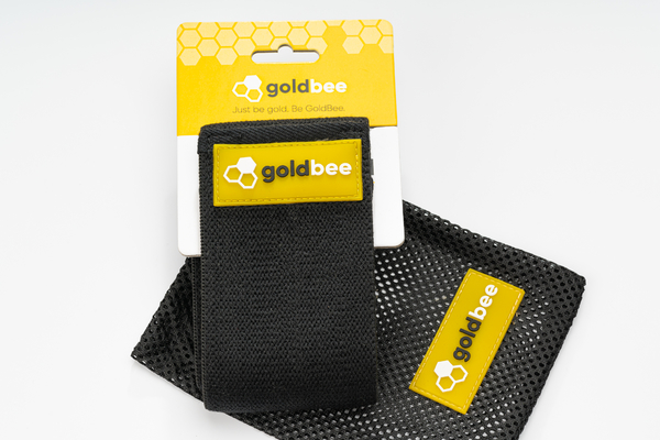 GoldBee Textilná Odporová Guma - Čierná, S - 4