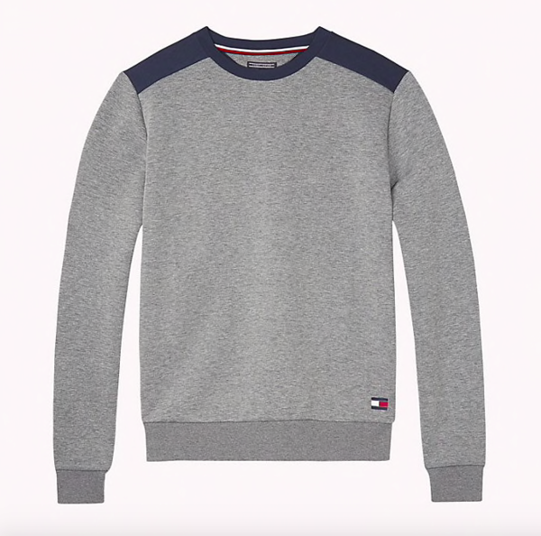 Tommy Hilfiger Mikina Colour Blocked Grey - 5