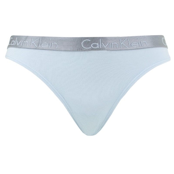 Calvin Klein 3Pack Tangá Tělová, Čierná a Světle Modrá, L - 5