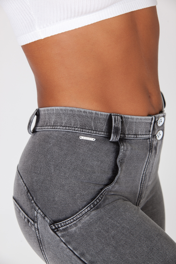 Boost Jeans Mid Waist Grey, XL - 6