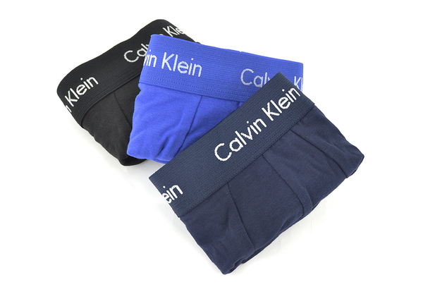Calvin Klein 3Pack Boxerky Black, Blue & Blue Royal LR - 7